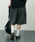 カーゴパンツ カーゴポケット付き ミディ丈 デ...の詳細画像2
