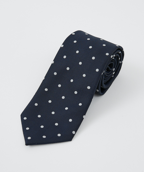 アバハウス（ABAHOUSE）/【ウォッシャブル】ドットヘリンボン ネクタイ ABAHOUSE（アバハウス） ネクタイ 「ウォッシャブル」ドットヘリンボン