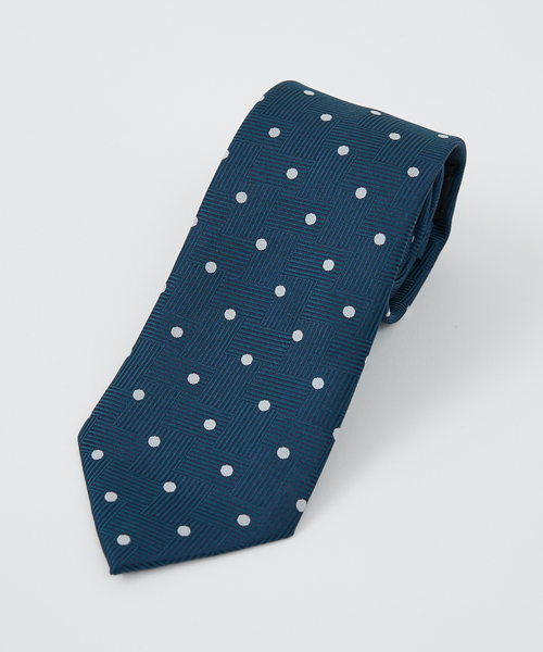 ABAHOUSE（アバハウス） ネクタイ 「ウォッシャブル」ドットヘリンボン