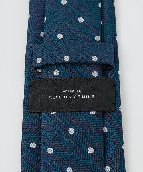 ABAHOUSE（アバハウス） ネクタイ 「ウォッシャブル」ドットヘリンボン