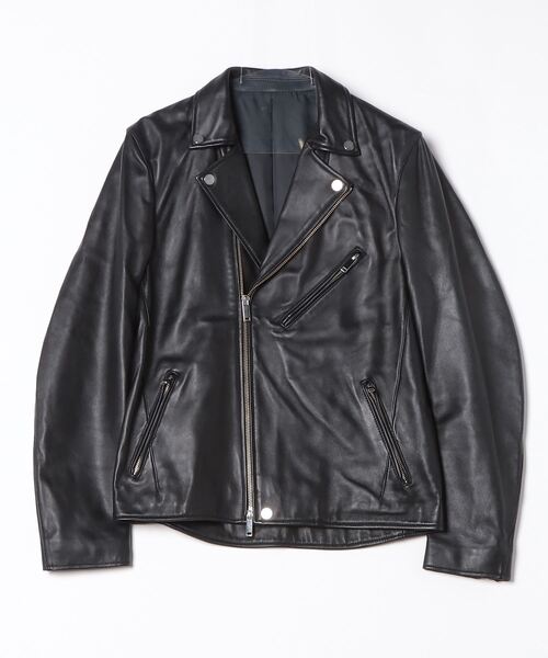 STUDIOUS（ステュディオス） レザージャケット 3 ブラック メンズ