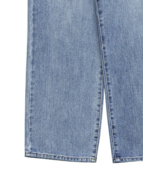 「select MOCA」 加工デニムパンツ LARGE ライトインディゴブルー レディース_画像4
