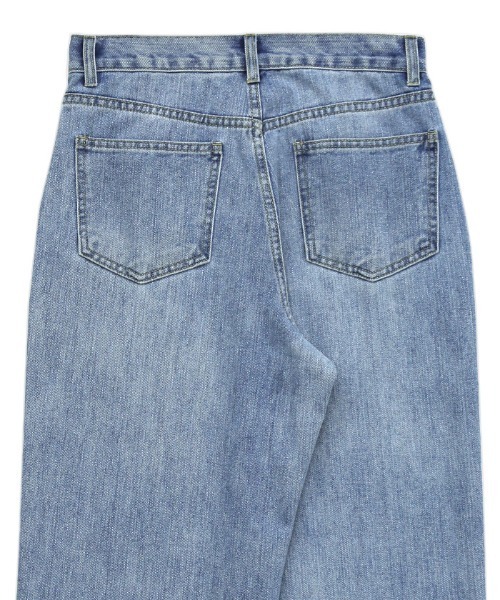 「select MOCA」 加工デニムパンツ LARGE ライトインディゴブルー レディース_画像5