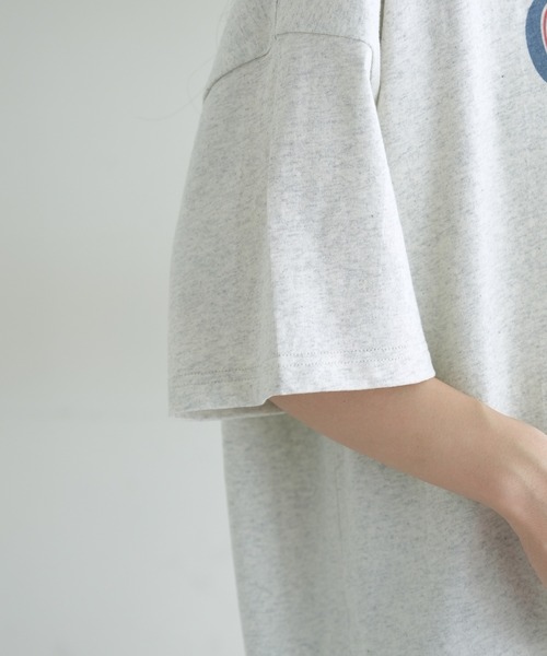 「DISCOAT」 半袖Tシャツ FREE グレー レディース_画像6