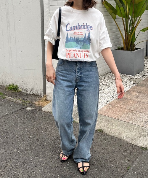 「DISCOAT」 半袖Tシャツ FREE グレー レディース_画像10