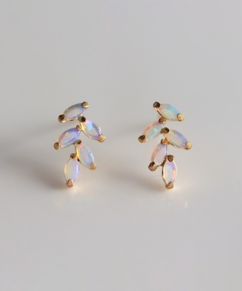 cui-cui（キュイキュイ） ピアス オパール ピアス | K10YG レディース