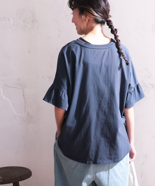 「soulberry」 半袖カットソー L ネイビー レディース_画像3