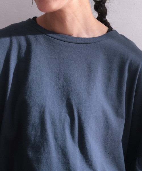 「soulberry」 半袖カットソー L ネイビー レディース_画像7