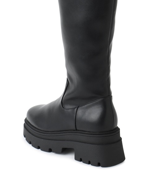 Juze（ジュゼ） ブーツ サイドバックルタンクソールロングブーツ