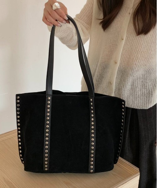 スタッズ ショルダートートバッグ((新品)) ショルダーバッグ バッグ