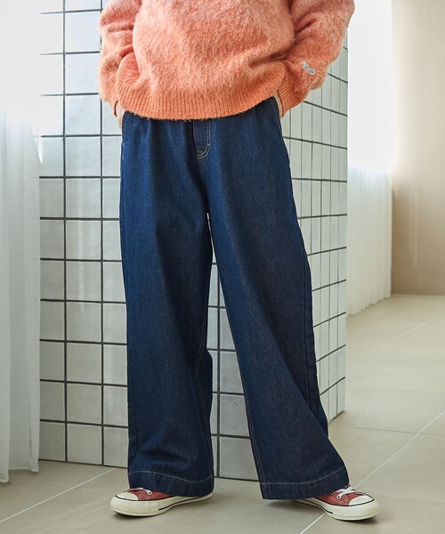 coen(コーエン) ジーンズ デニム デニムパンツ 裏起毛ワイドデニム coen(コーエン) ジーンズ デニム デニムパンツ 裏起毛ワイドデニム