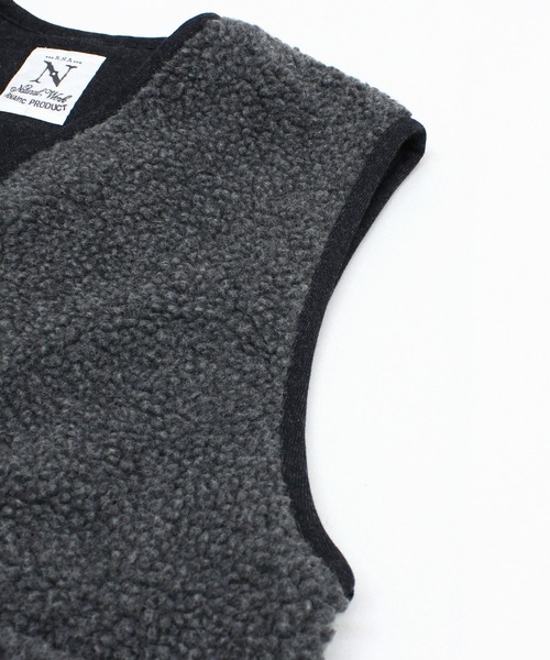 RNA-N（アールエヌエーエヌ） ベスト ジレ V0169 ウールボアベスト