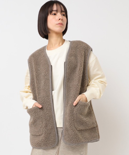 RNA-N（アールエヌエーエヌ） ベスト ジレ V0169 ウールボアベスト