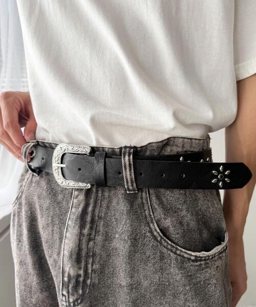 WEGO（ウィゴー） ベルト WEGO/フラワースタッズベルト メンズ