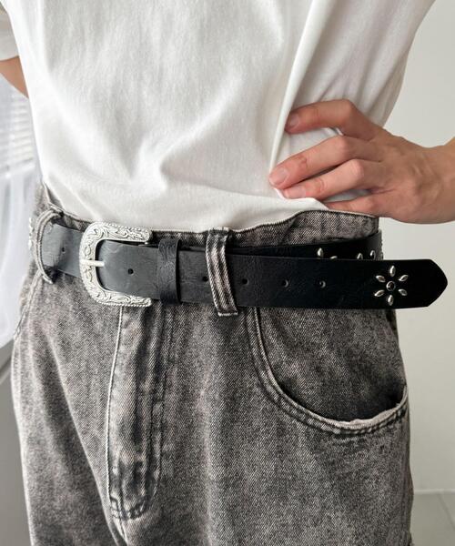 WEGO（ウィゴー） ベルト WEGO/フラワースタッズベルト メンズ