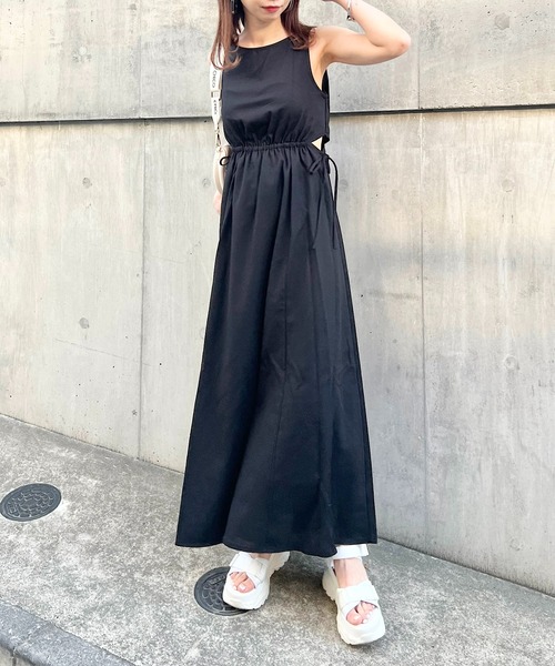 Chico（チコ） ノースリーブワンピース FREE ブラック レディース