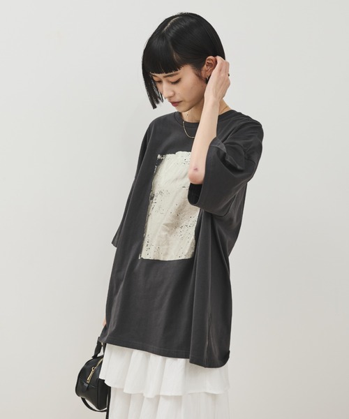 「Shelly island」 半袖Tシャツ FREE ホワイト レディース_画像3