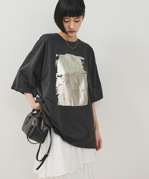 「Shelly island」 半袖Tシャツ FREE ホワイト レディース_画像6