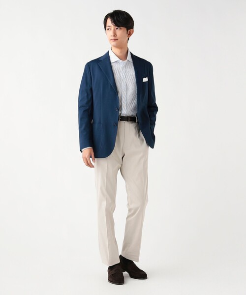 スラックス シャンブレーチノ スラックス「ストレッチ」 メンズ