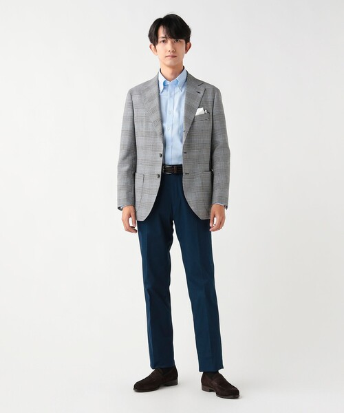 スラックス シャンブレーチノ スラックス「ストレッチ」 メンズ