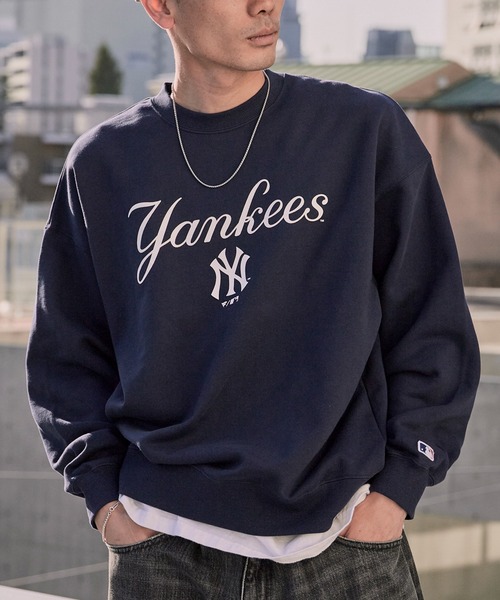 MLB クルーネックスウェット MLB トレーナー スウェット 「MLB/メジャーリーグベースボール」 裏