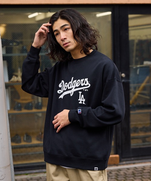 MLB トレーナー スウェット MLB/エムエルビー MLB LOGO CREW プリント 