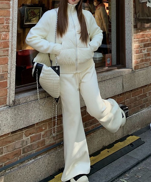 美品♡マックスアンドコー 大きいサイズ 46 ダウンジャケット ニット 切り替え 美品♡マックスアンドコー 大きいサイズ 46 ダウンジャケット ニット