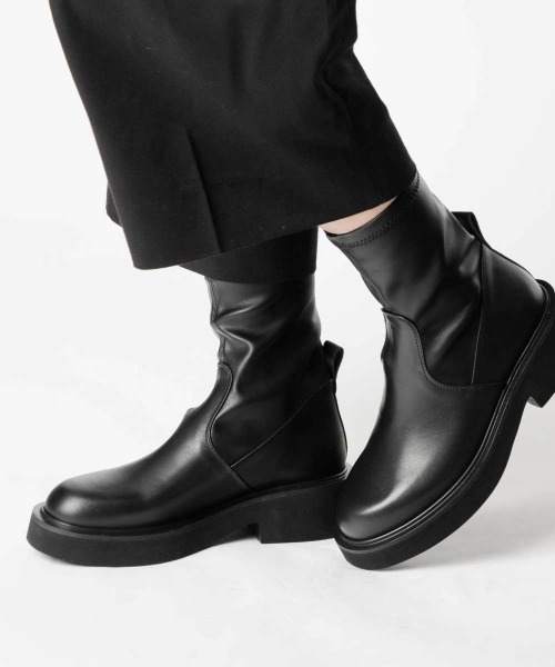 FABIO RUSCONI（ファビオルスコーニ） ブーツ MQN 2606 VITTELLO/SAUDI