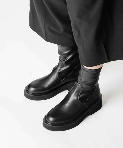 FABIO RUSCONI（ファビオルスコーニ） ブーツ MQN 2606 VITTELLO/SAUDI