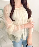 ブラウス シャツ 夏 「mily bilet」...の詳細画像5