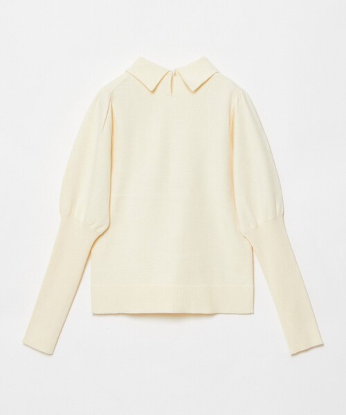 「LOULOU WILLOUGHBY」 長袖ニット 2 オフホワイト レディース_画像3
