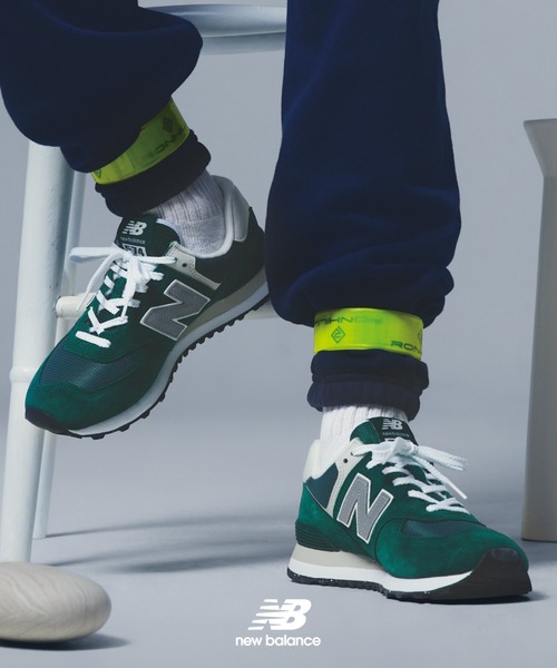 「New Balance」 ローカットスニーカー 27.5cm ネイビー レディース_画像9