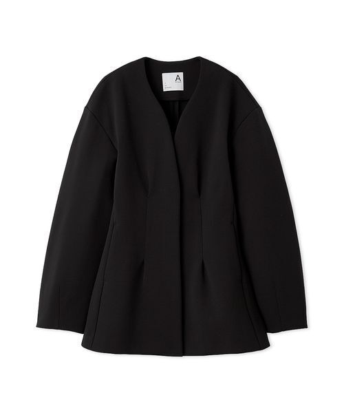 emmi ジャケット ノーカラージャケット 「セットアップ対応」「金子綾