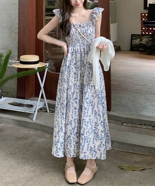 「gossip！ロサンゼルス」 ノースリーブワンピース FREE ブルー レディース_画像2