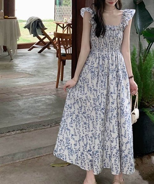 「gossip！ロサンゼルス」 ノースリーブワンピース FREE ブルー レディース_画像3