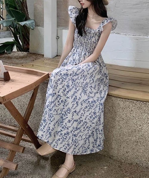 「gossip！ロサンゼルス」 ノースリーブワンピース FREE ブルー レディース_画像4