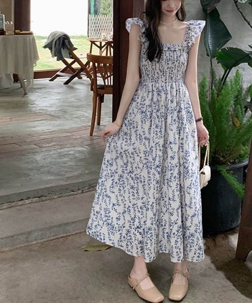 「gossip！ロサンゼルス」 ノースリーブワンピース FREE ブルー レディース_画像6