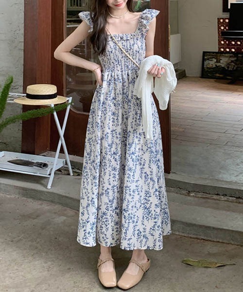 「gossip！ロサンゼルス」 ノースリーブワンピース FREE ブルー レディース_画像8