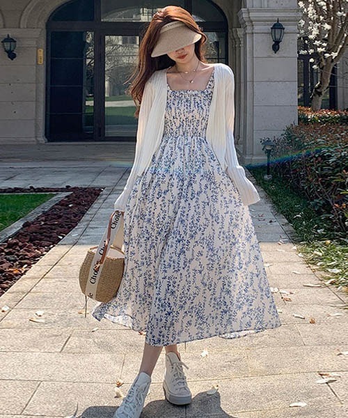 「gossip！ロサンゼルス」 ノースリーブワンピース FREE ブルー レディース_画像9