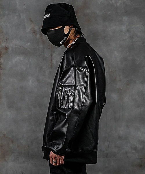 DIVINER(ディバイナー) コート ジャケット Synthetic Leather Patch DIVINER(ディバイナー) コート ジャケット Synthetic Leather Patch