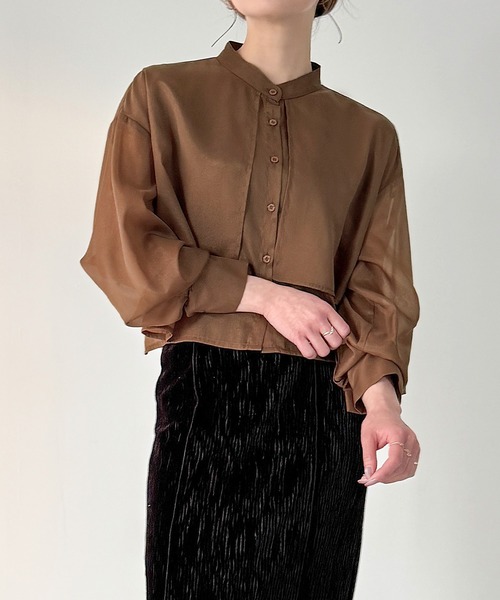 「JUNOAH」 長袖ブラウス MEDIUM クリーム レディース_画像8