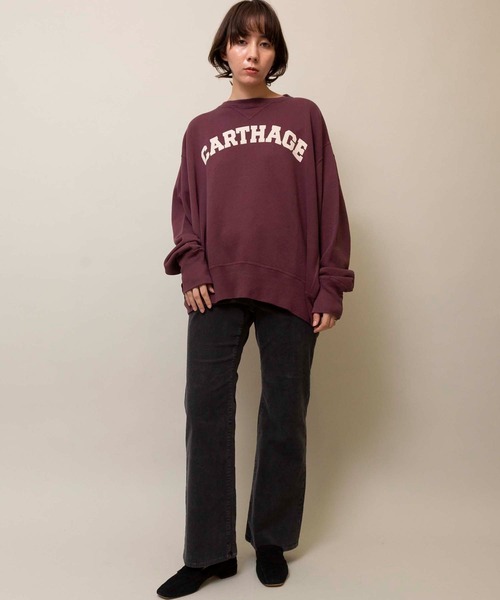 「Johnbull」 スウェットカットソー FREE グリーン レディース_画像9