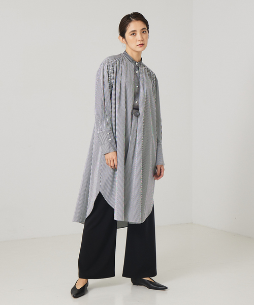 「qualite」 長袖ワンピース フリー イエロー レディース_画像4