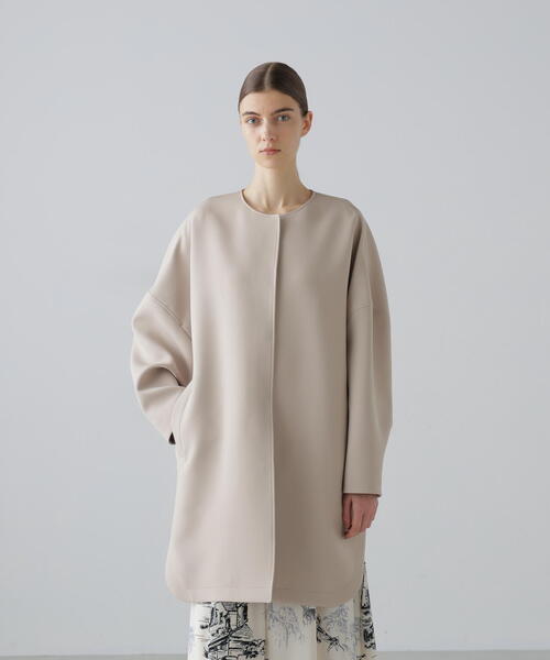 ADORE トリプルクロス　ノーカラーコート ADORE（アドーア） ノーカラーコート コート 入学式 入園式 卒業式