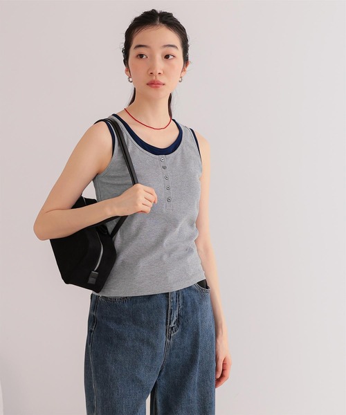 titivate（ティティベイト） タンクトップ ノースリーブ カップ付き