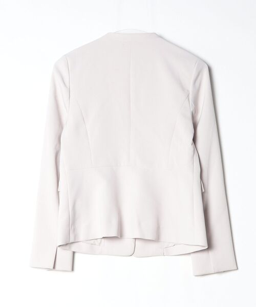 「index」 ノーカラージャケット 36 ナチュラル レディース_画像2