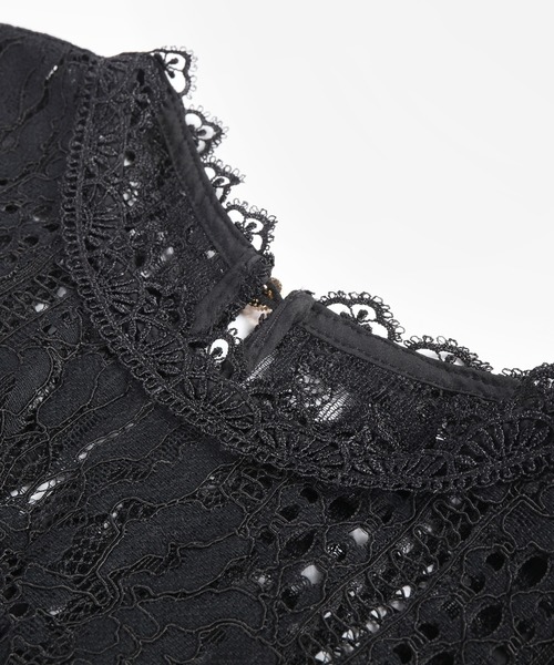 「DRESS PLUS」 半袖ワンピース X-LARGE ブラック レディース_画像9