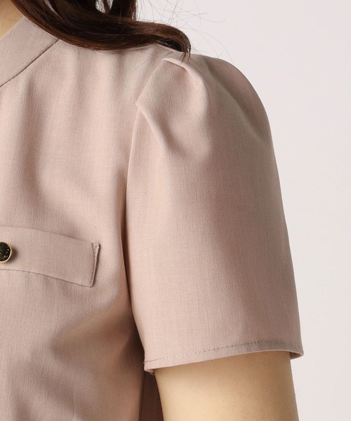 「LAISSE PASSE」 「Debut de Fiore」半袖ワンピース MEDIUM ネイビー レディースの画像