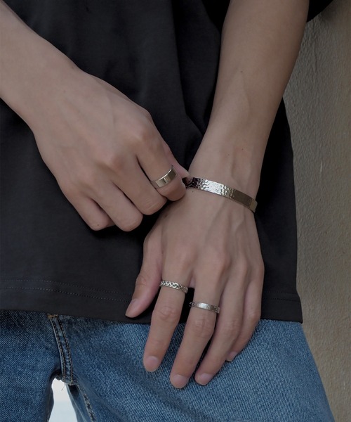 SBG by 7JEWELRY アレルギー対応 バングル SBG ハンマートーンバングル