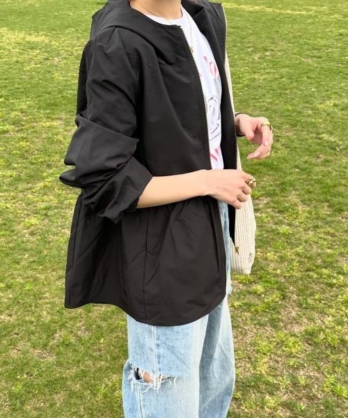 「Pierrot」 ブルゾン L ネイビー レディース_画像6